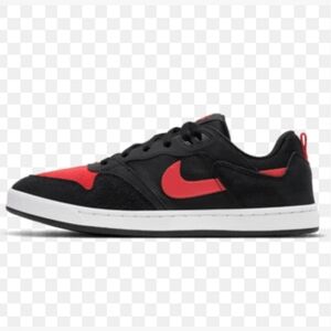 SB alleyoop skate shoes red and black NIKE